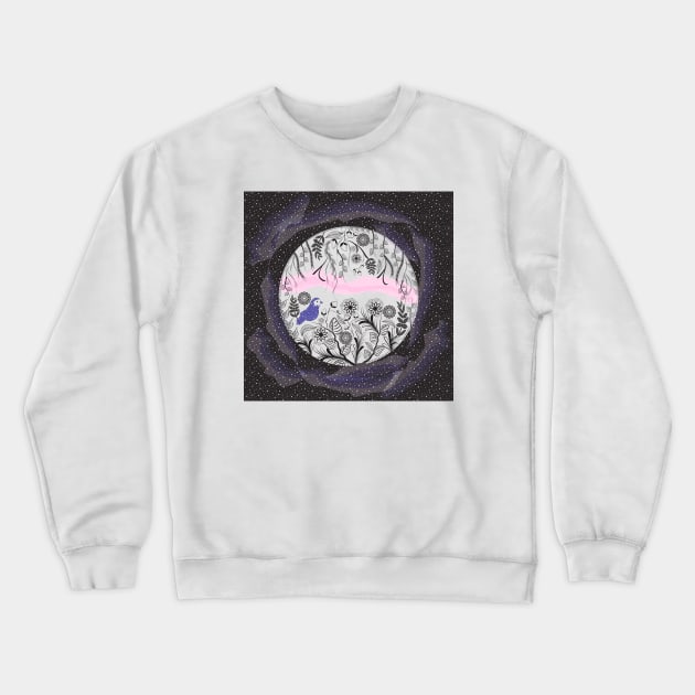 Forest in space Crewneck Sweatshirt by famenxt